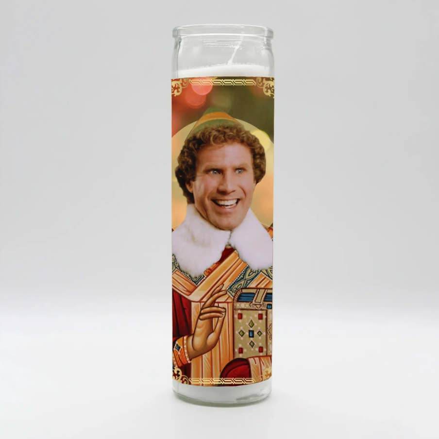 Saint Elf Christmas Candle -