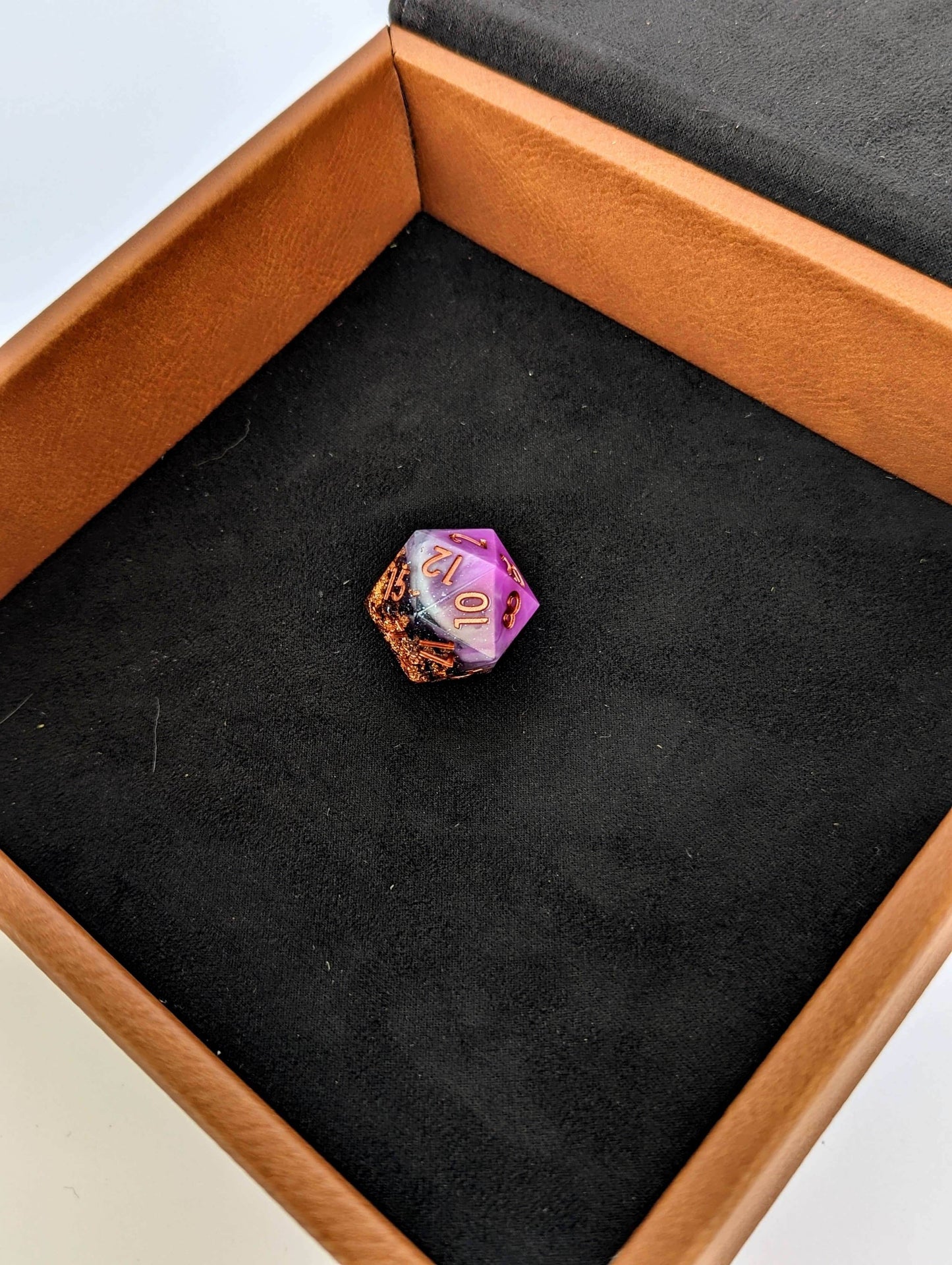 Adoragon - Vegan Leather Dice Box - Gray