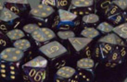 Lustrous™ Polyhedral Shadow/gold 7-Die Set -