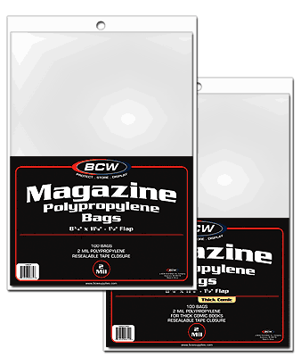 Magazine Bags - Thicker Size (100 pack) -