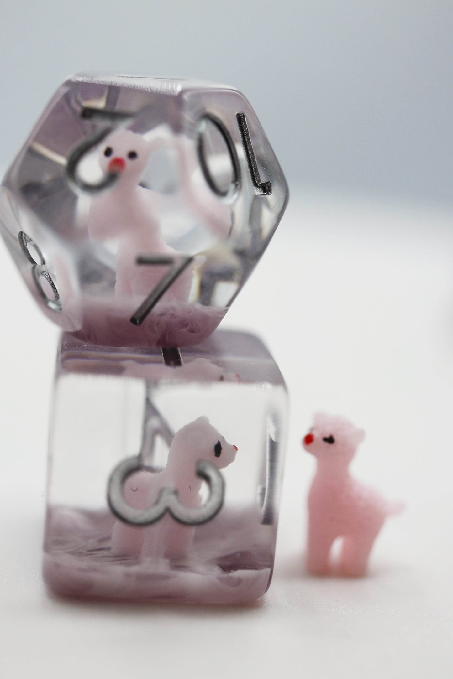 Pink Alpaca RPG Dice Set -