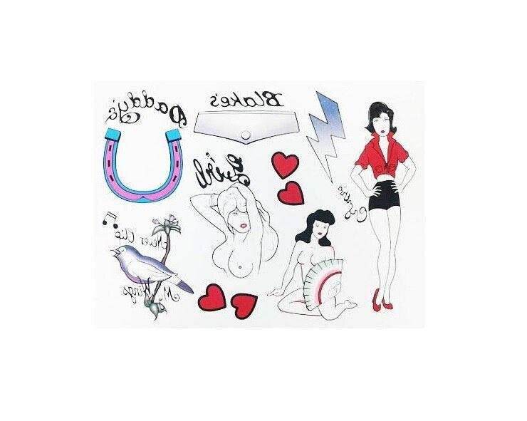 Amy Winehouse Tattoo and Wig Set -