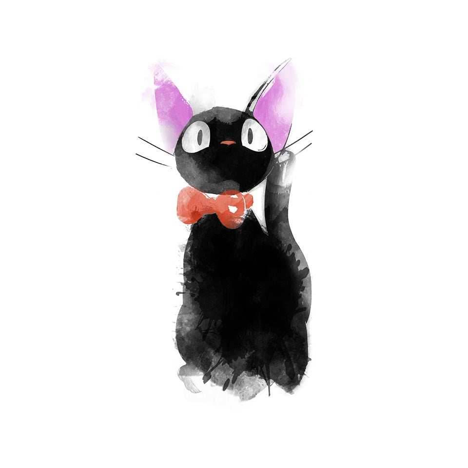 Watercolor Cat - Unisex / White / S