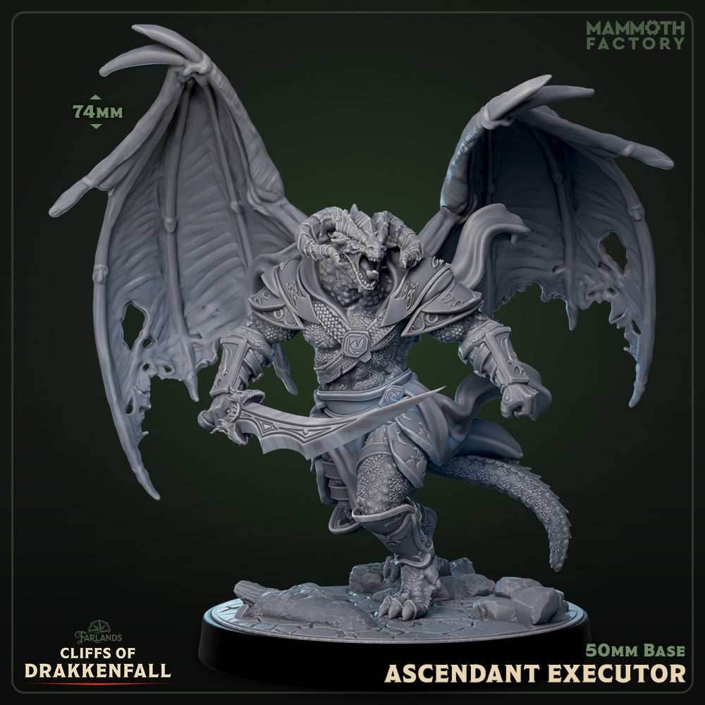 Ascendant Executor (Male Winged Dragonborn Commander) -