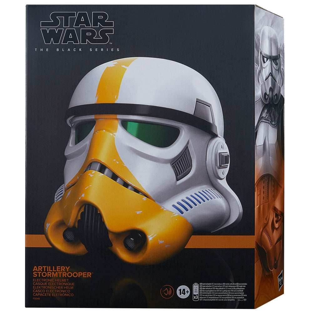 Star Wars: The Black Series - The Mandalorian Artillery Stormtrooper Premium Electronic Helmet -