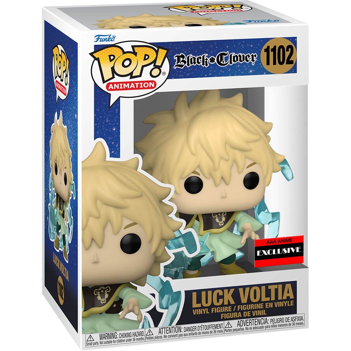Funko Pop! Animation: Black Clover - Luck Voltia AAA Anime Exclusive -