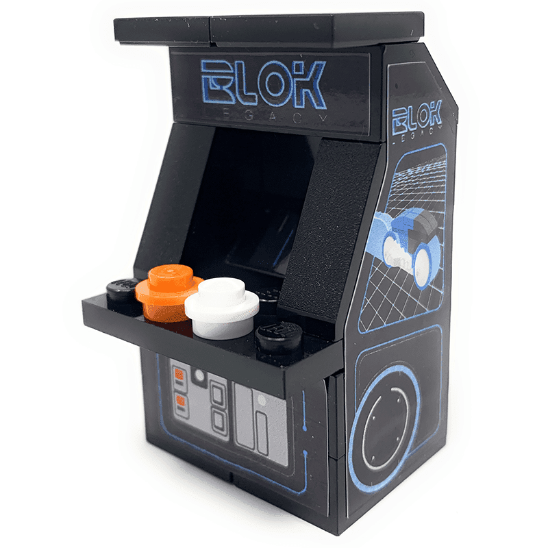 Custom BLOK Legacy Arcade Machine made using LEGO parts -