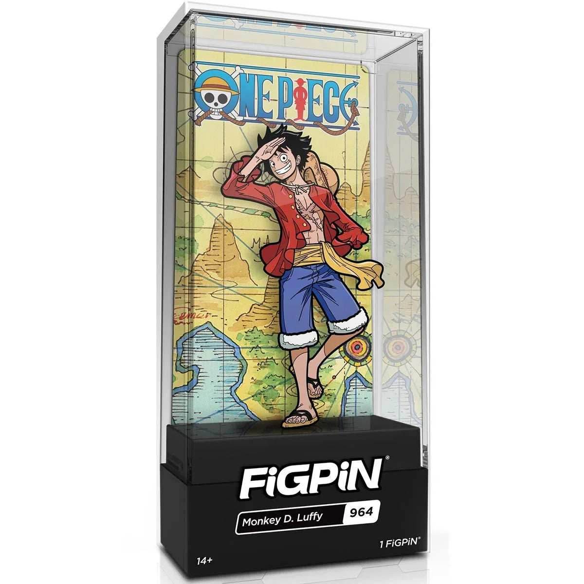 One Piece Monkey D. Luffy Version 2 FiGPiN Classic 3-Inch Enamel Pin -