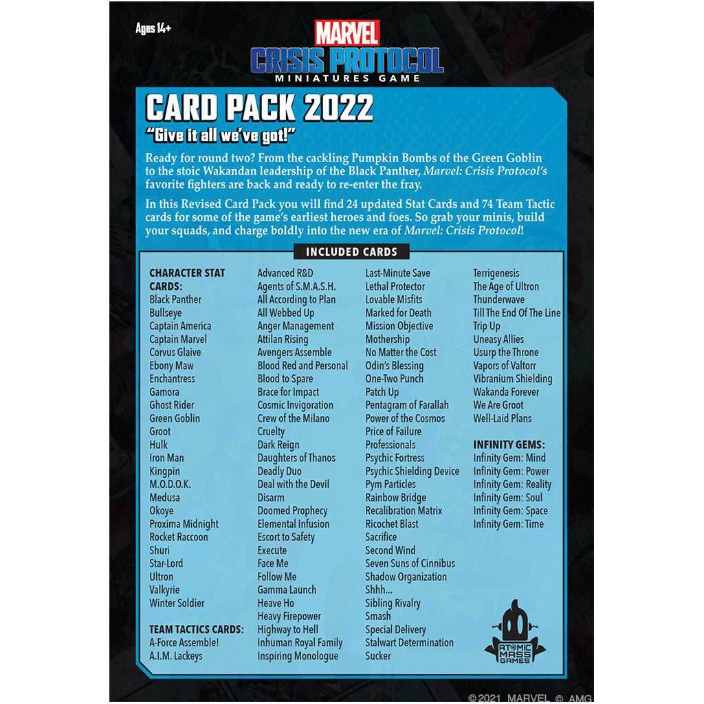 Marvel Crisis Protocol: Card Pack 2022 -