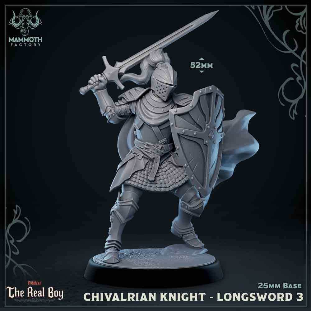 Chivalrian Knight with Longsword 3 (Paladin) -