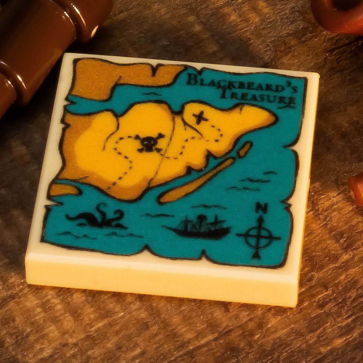 B3 Customs® Blackbeard's Treasure Map (2x2 Tile) -