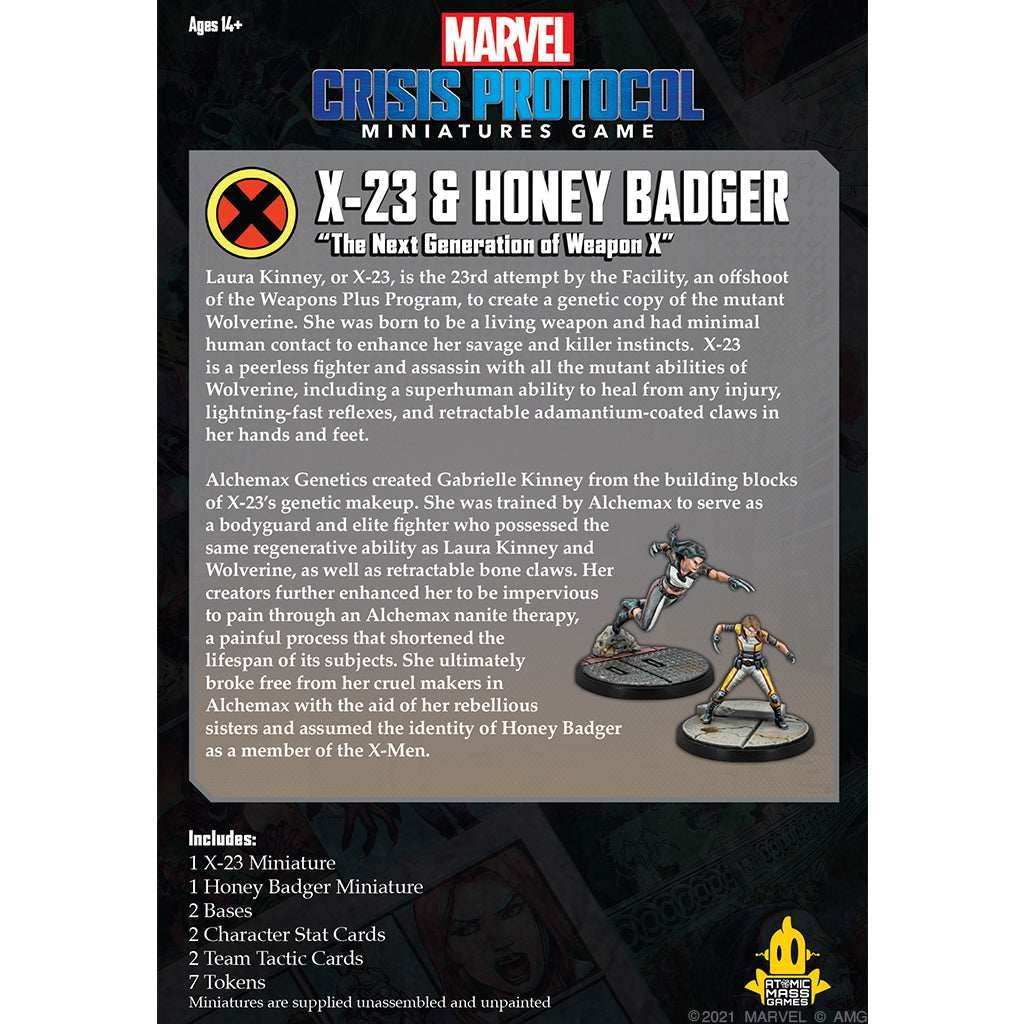 Marvel Crisis Protocol: X-23 & Honey Badger -