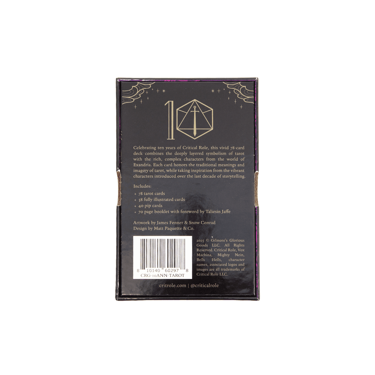 Critical Role 10-Year Anniversary Tarot Deck -