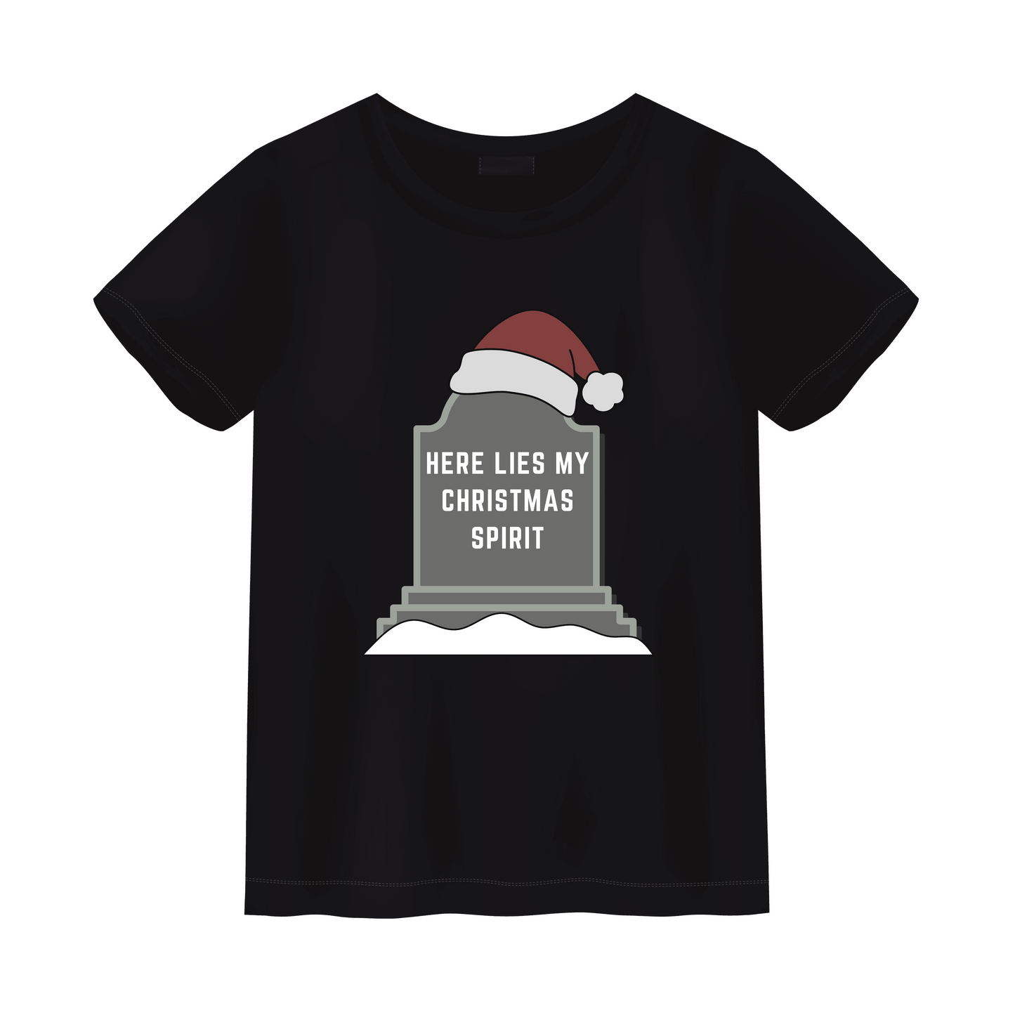 Here Lies My Christmas Spirit Unisex Shirt - S