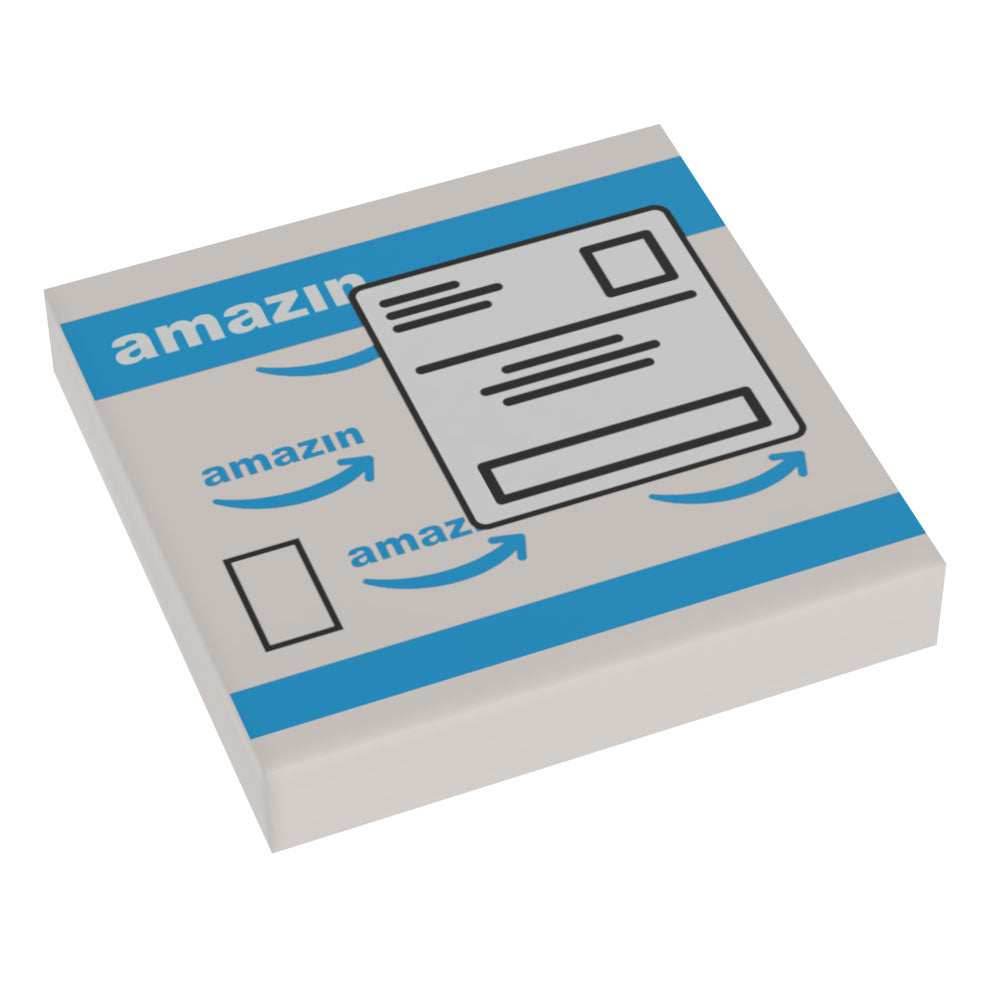 Amazin Mailing Envelope (2x2 Tile) made using LEGO parts - B3 Customs -