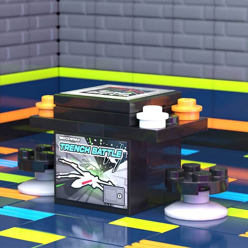 SW Trench Battle 2-Player Classic Arcade made using LEGO parts - B3 Customs -