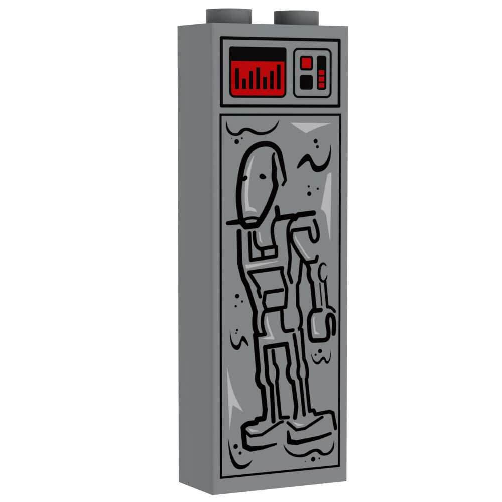 Battle Droid in Carbonite (1x2x5 Brick) - B3 Customs -