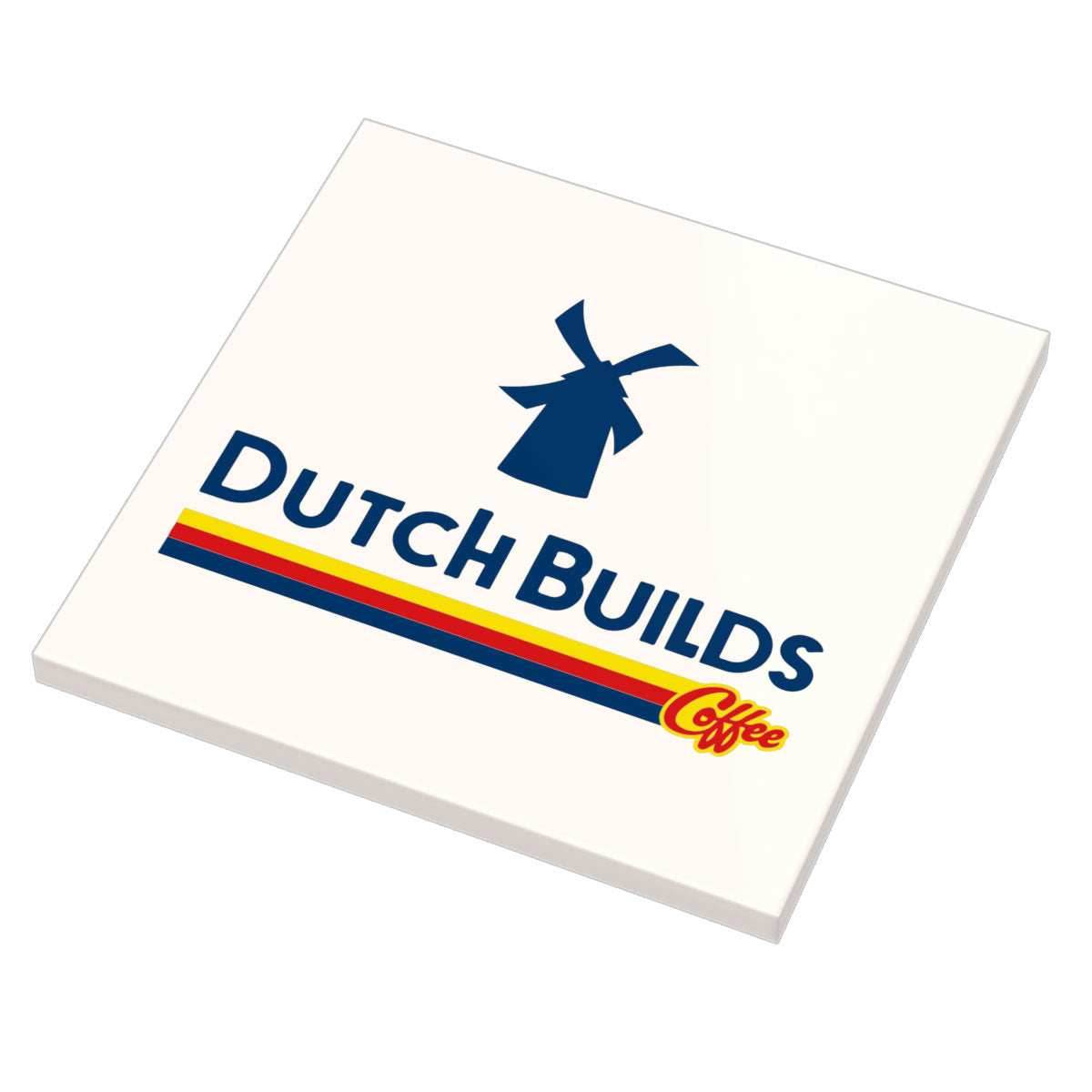 Dutch Builds Coffee Sign (6x6 Tile) - B3 Customs made using LEGO parts -