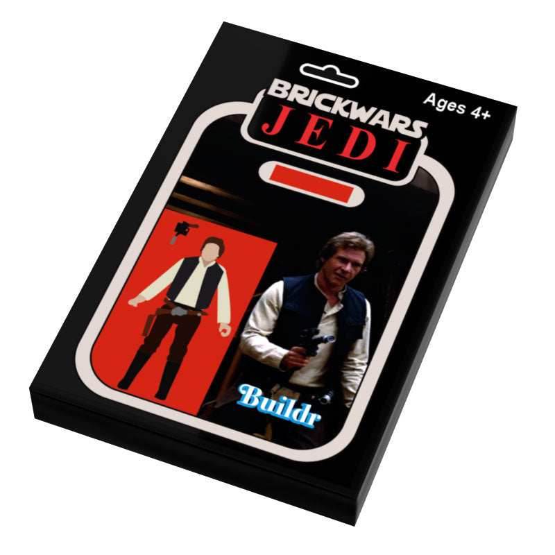 Han Vintage Action Figure Tile (2x3) made from LEGO parts -