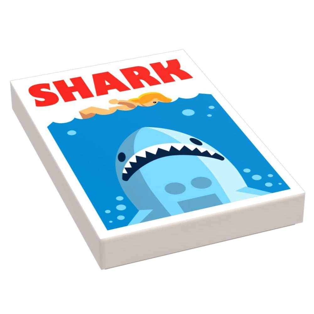 Shark Movie Cover (2x3 Tile) - B3 Customs -