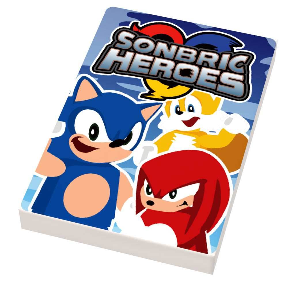 Sonbrick Heroes Video Game Cover (2x3 Tile) - B3 Customs -