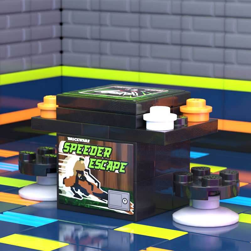SW Speeder Escape 2-Player Classic Arcade made using LEGO parts - B3 Customs -