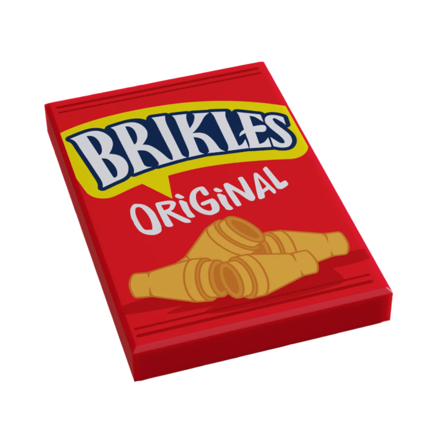 Brickles Minifig Snack (2x3 Tile) made using LEGO parts -