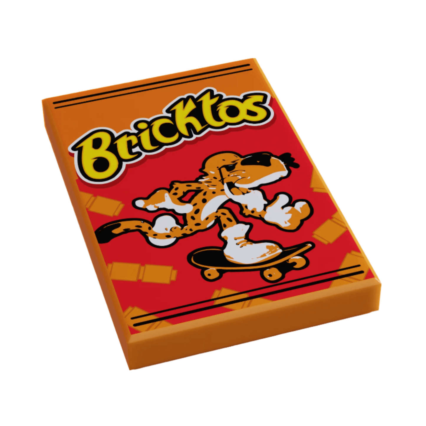 Bricktos Minifig Snack (2x3 Tile) made using LEGO parts -