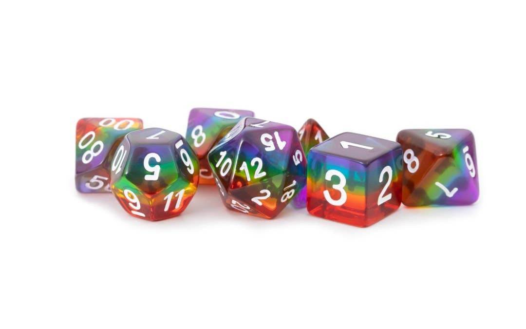 16mm Resin Polyhedral Set Colorful Set Assortment -