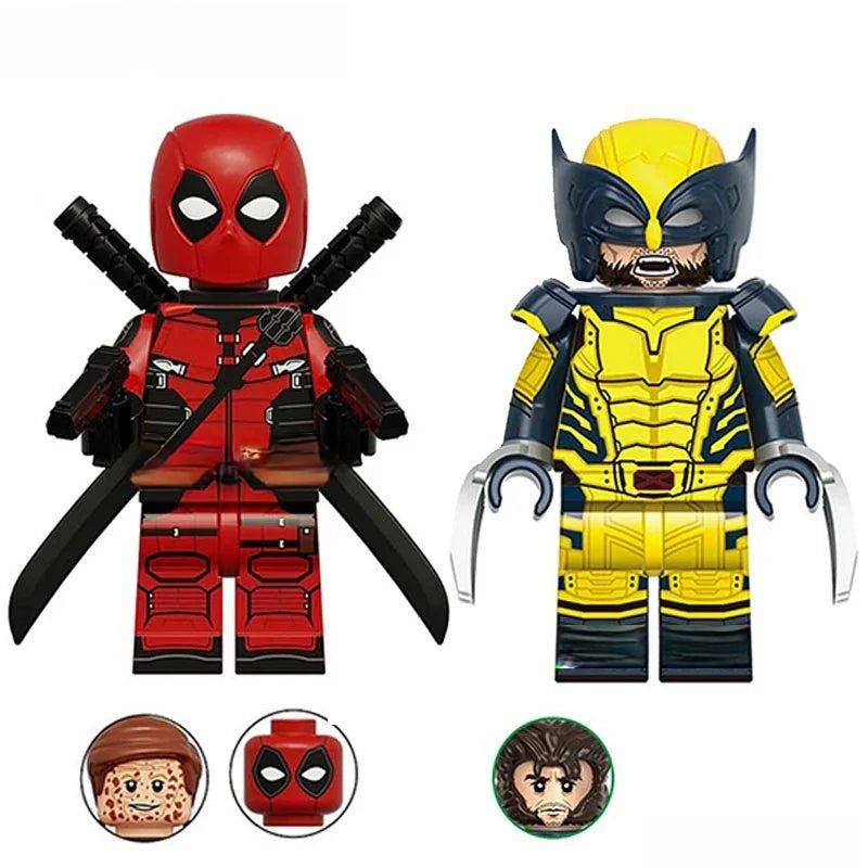 Deadpool & Wolverine SET OF 2 Marvel MCU Lego Minifigures Custom Toys 2