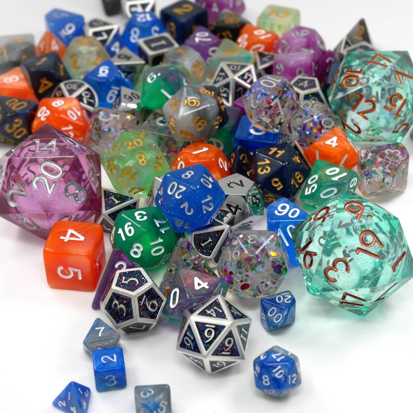 Mystery Hoard - 4x 14pc Dice Set Bundle + 1 RPG Accessory -
