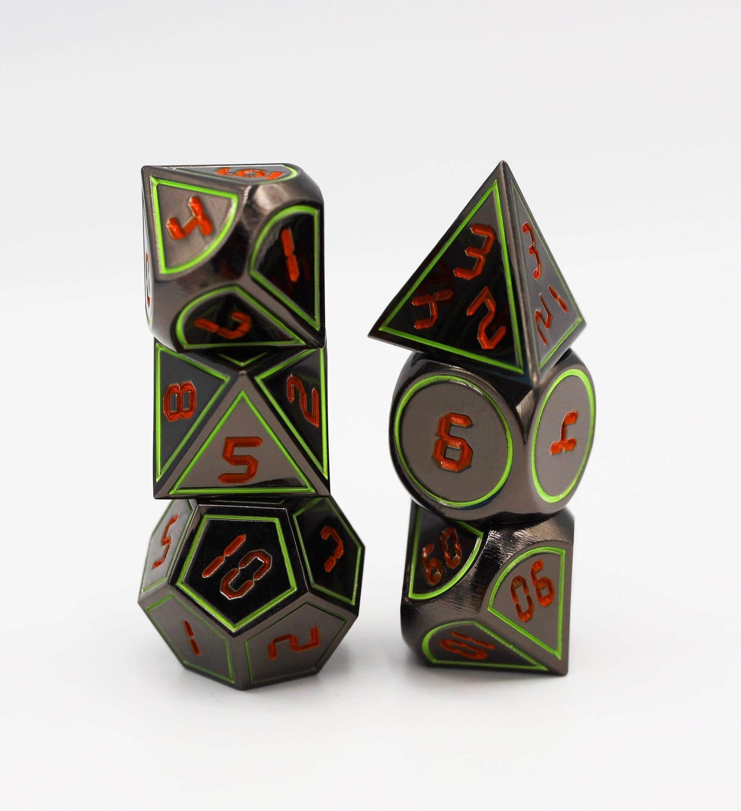 Digital Midnight Metal Lime with Red RPG Set -