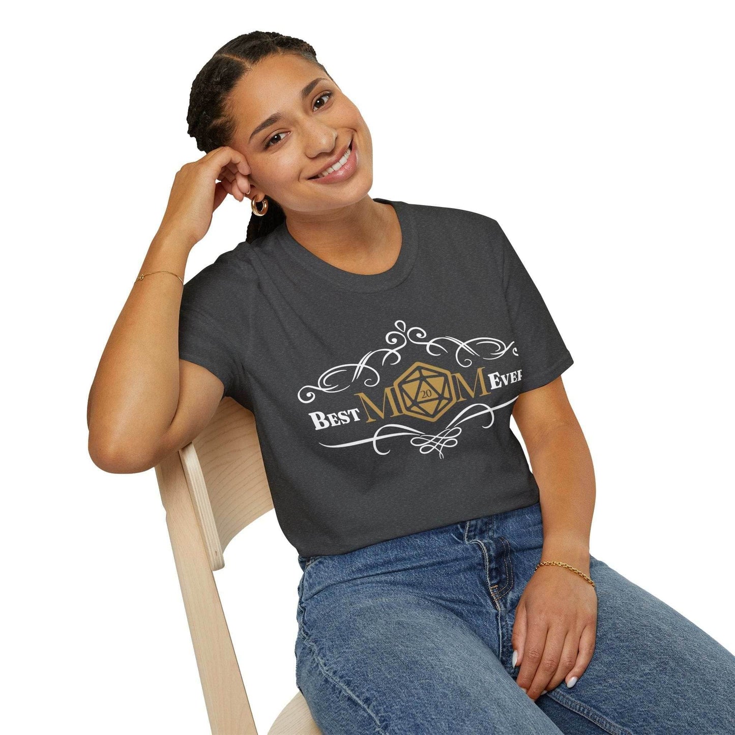 DnD Best Mom Ever T-Shirt - Navy / S