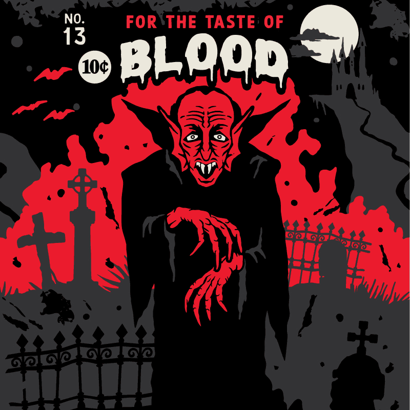 Dracula's Bloodlust Crew Socks -