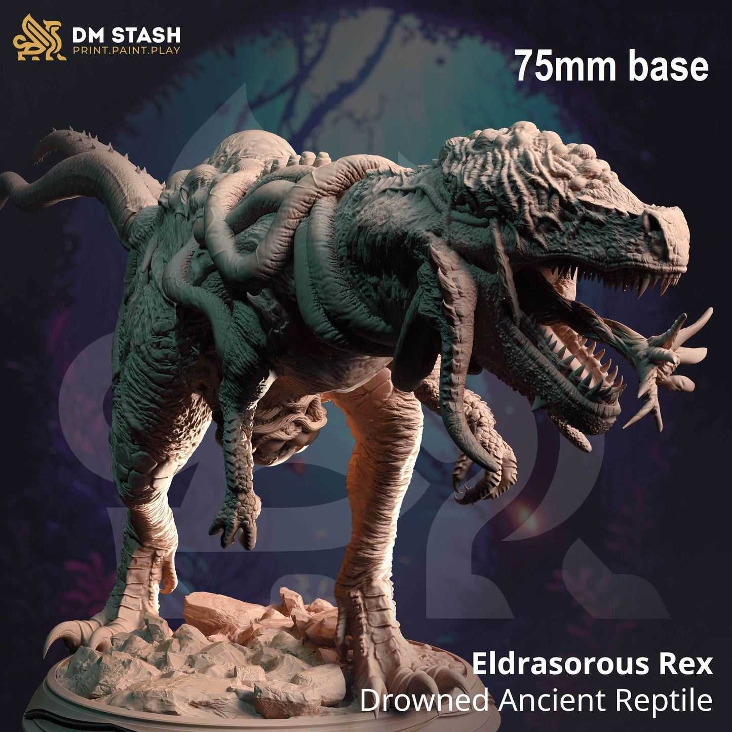 Eldrasorous Rex, Drowned Ancient Reptile (Deep Sea Dinosaur Horror) -