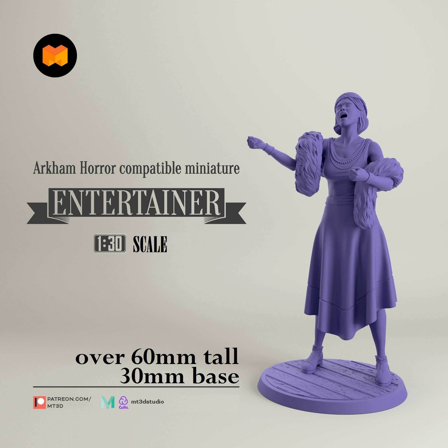 Arkham Compatible Investigator: The Entertainer (Marie Lambeau) -