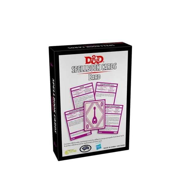D&D Spellbook Cards: Bard -