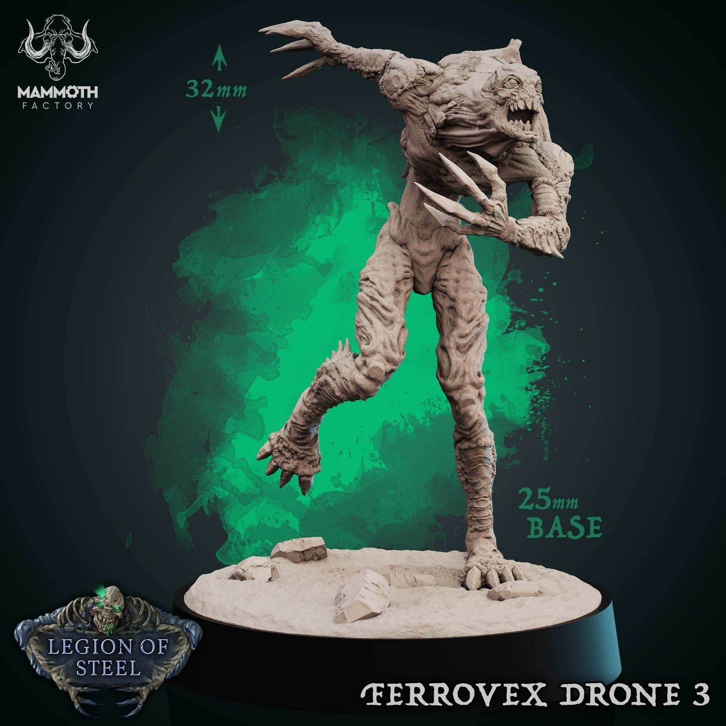 Ferrovex Drone: Sculpt 3 (Ghoul Horror) -