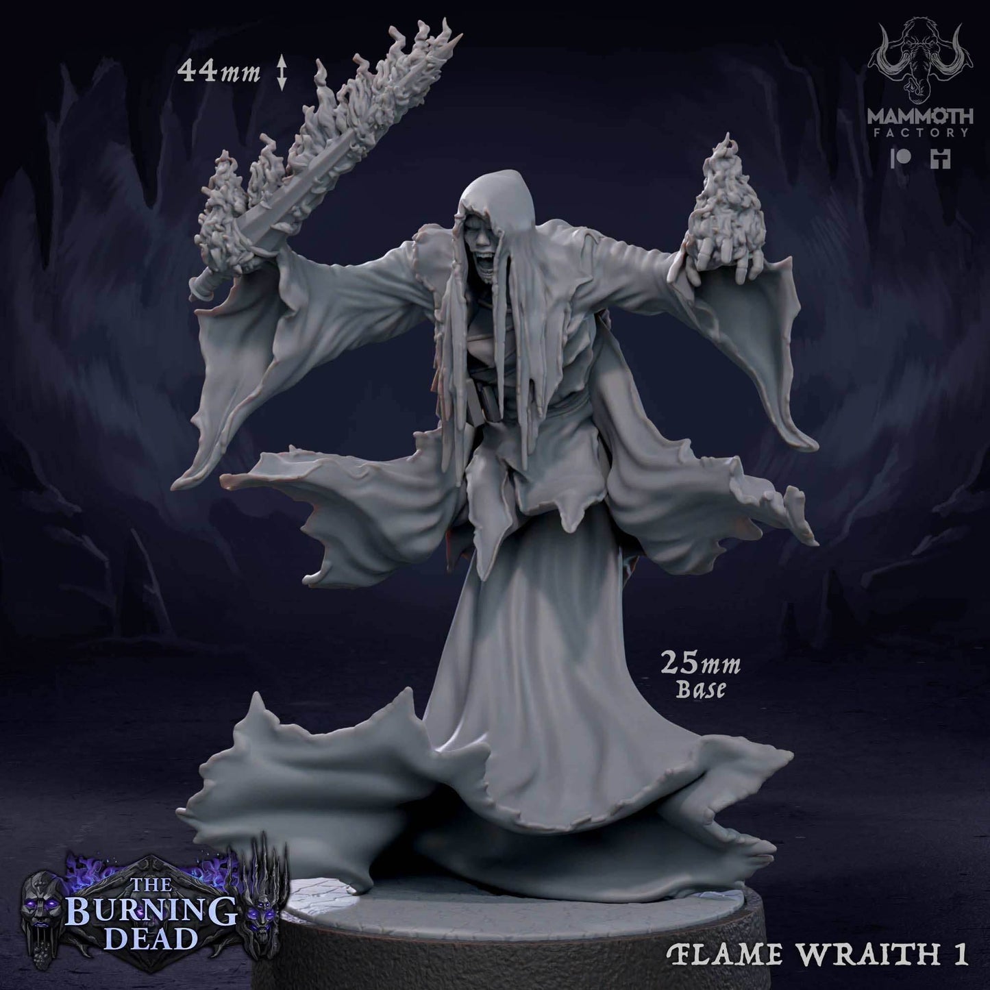 Flame Wraith: Sculpt 1 -
