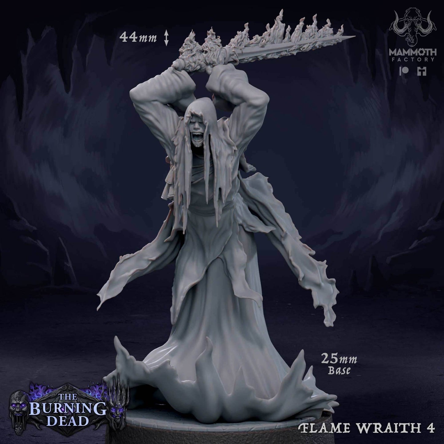 Flame Wraith: Sculpt 4 -
