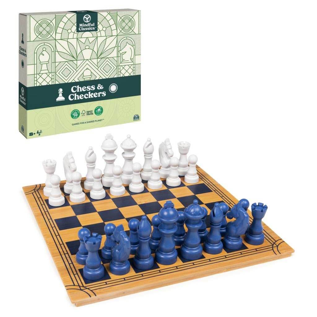 Mindful Classics - Chess Checkers Board Game -