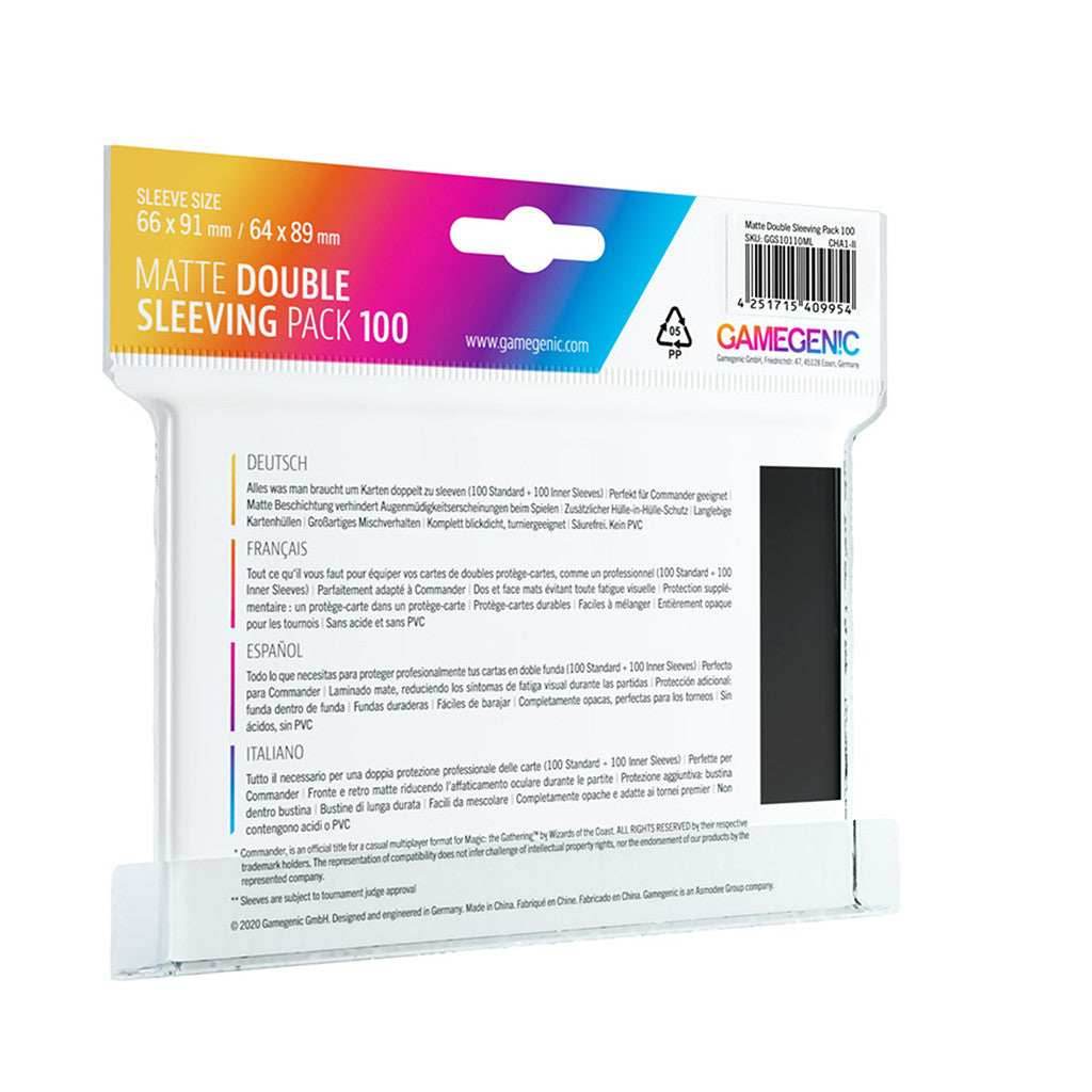 Gamegenic Matte Double Sleeving Pack 100 -