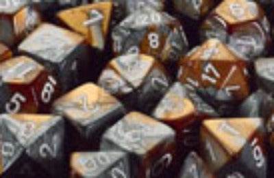 Gemini 1 Polyhedral Copper-Steel w/white 7 Die Set -
