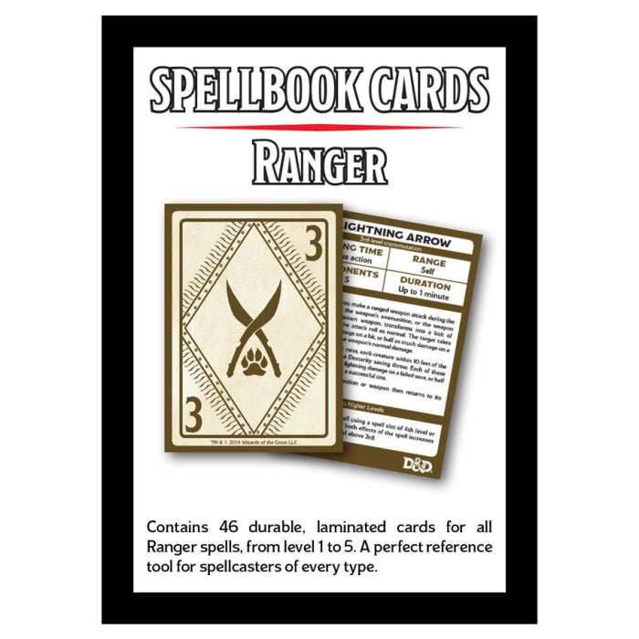 D&D Spellbook Cards: Ranger Deck -