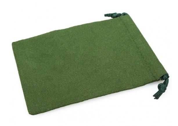 Velour Dice Bag (Small): Green -