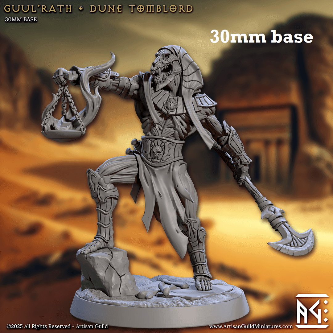 Guul'Rath, Dune Tomblord (Male Undead Khenra Necromancer) -