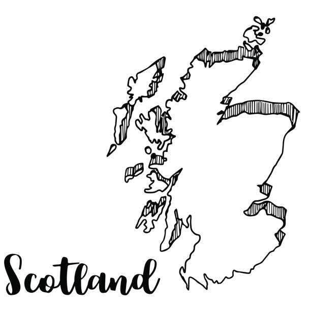 Scotland Map Earrings -