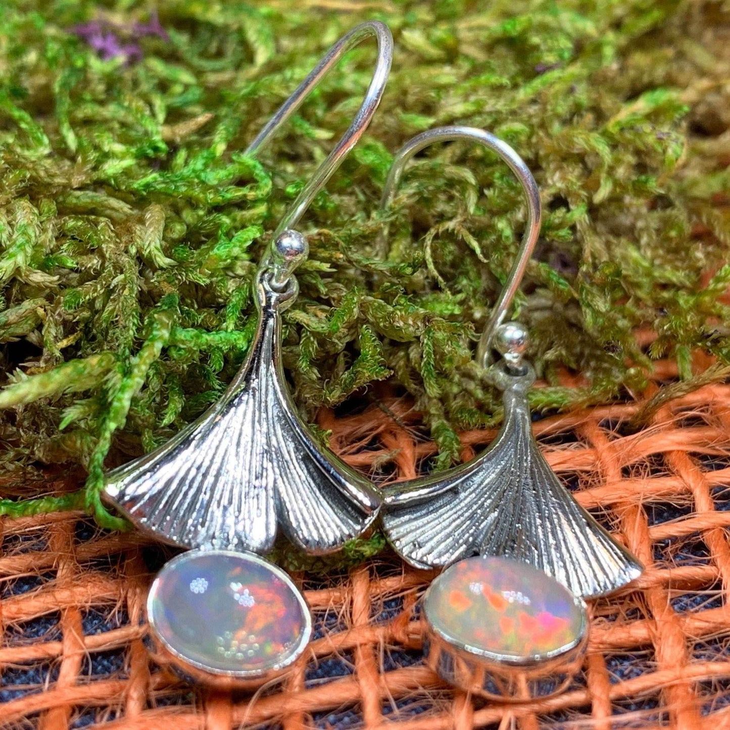 Gingko Opal Earrings -