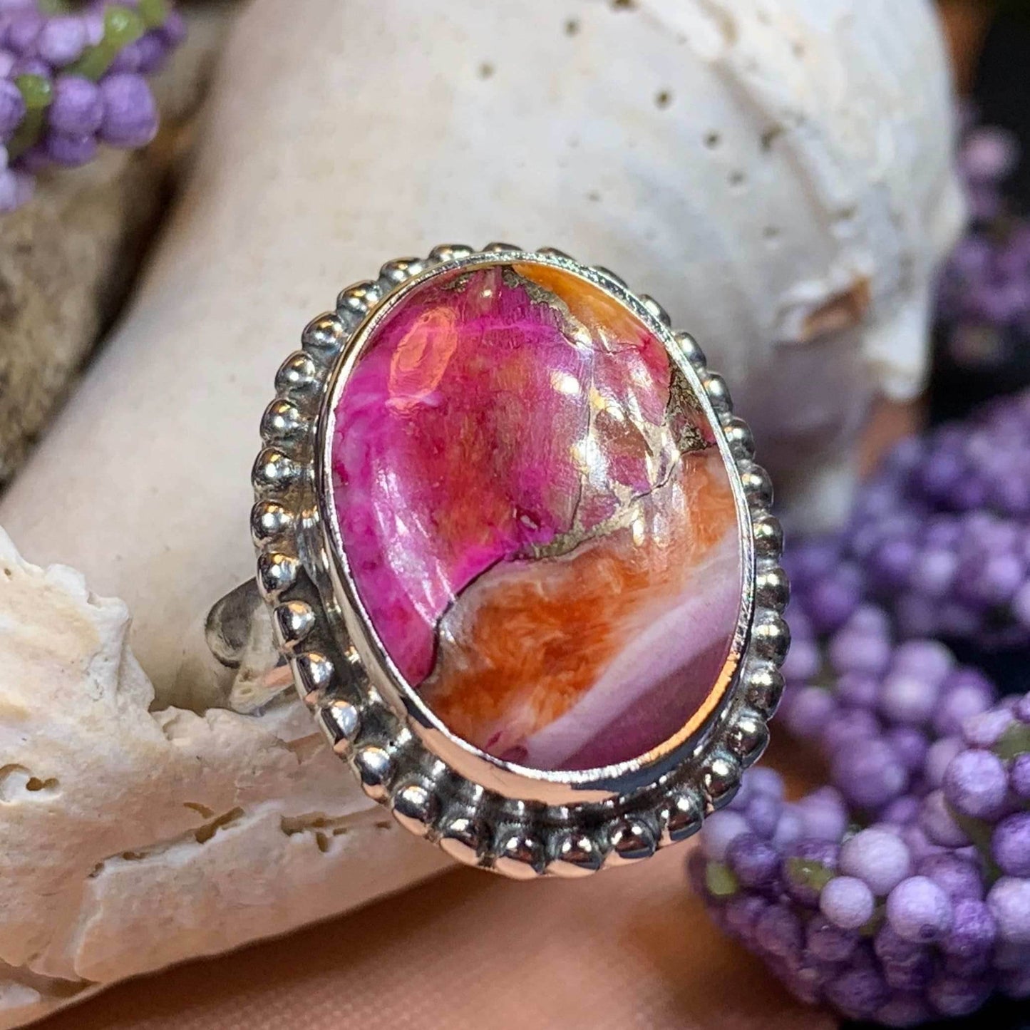 Irish Sunrise Ring - 7 / Square
