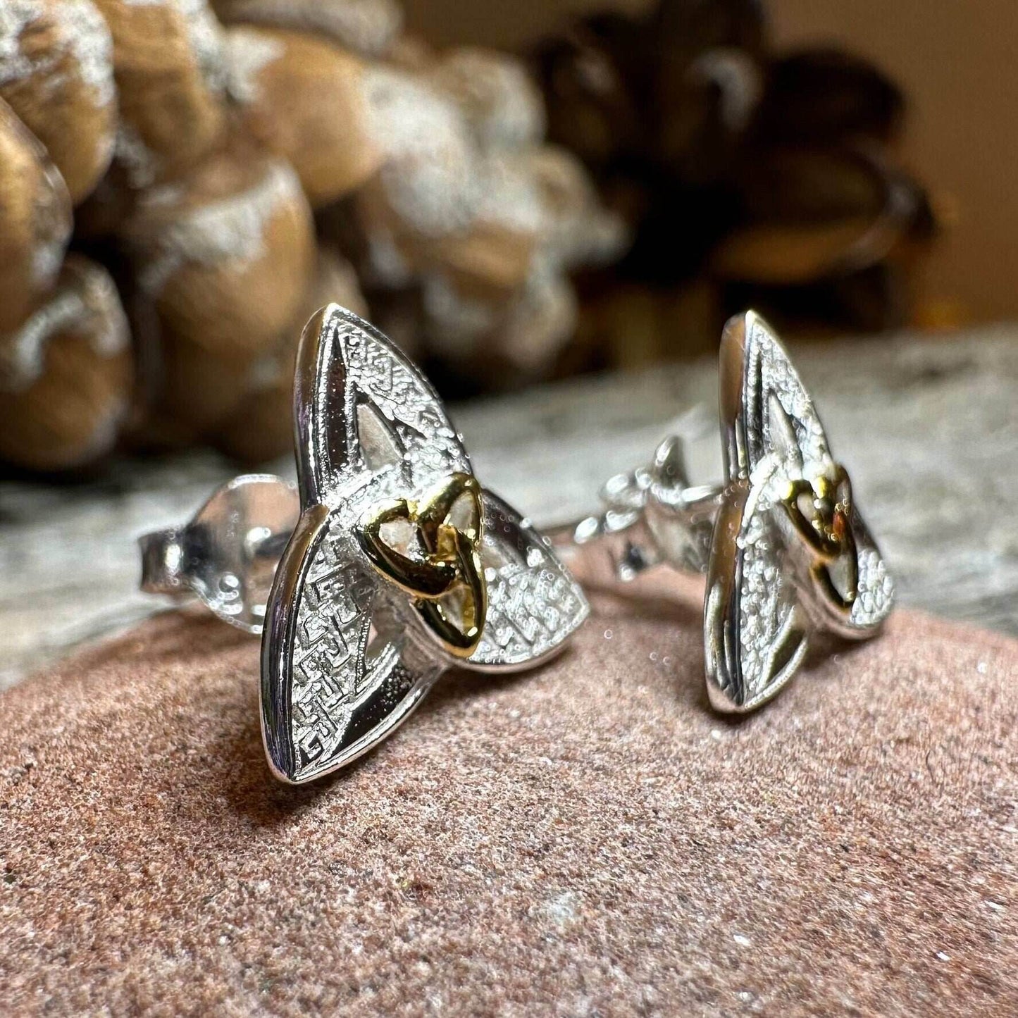 Elegance Trinity Knot Earrings -